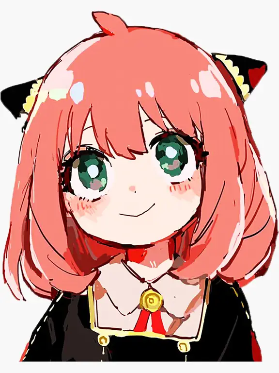 Fanart Anya Forger Imut Gambar fanart Anya Forger yang imut dan menggemaskan