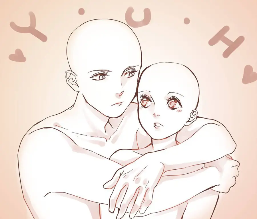 Gambar pasangan anime full body dengan pose romantis dan mesra Gambar pasangan anime full body dengan pose romantis