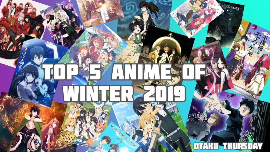 Sepuluh Anime Terpopuler Fall 2019 Gambar yang menampilkan sepuluh anime terpopuler musim gugur 2019