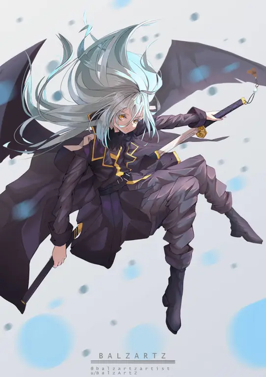 Fanart menarik dari karakter utama, Rimuru Tempest Gambar fanart Rimuru Tempest