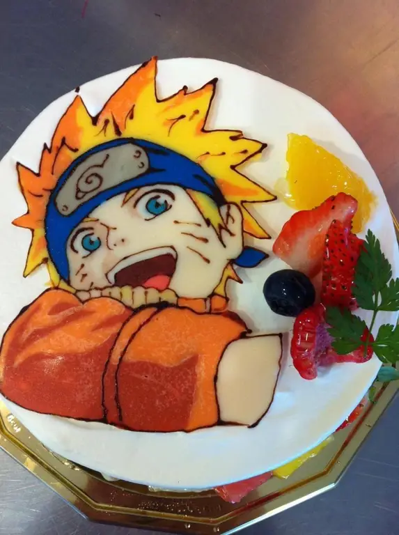 Gambar kue ulang tahun bertema anime