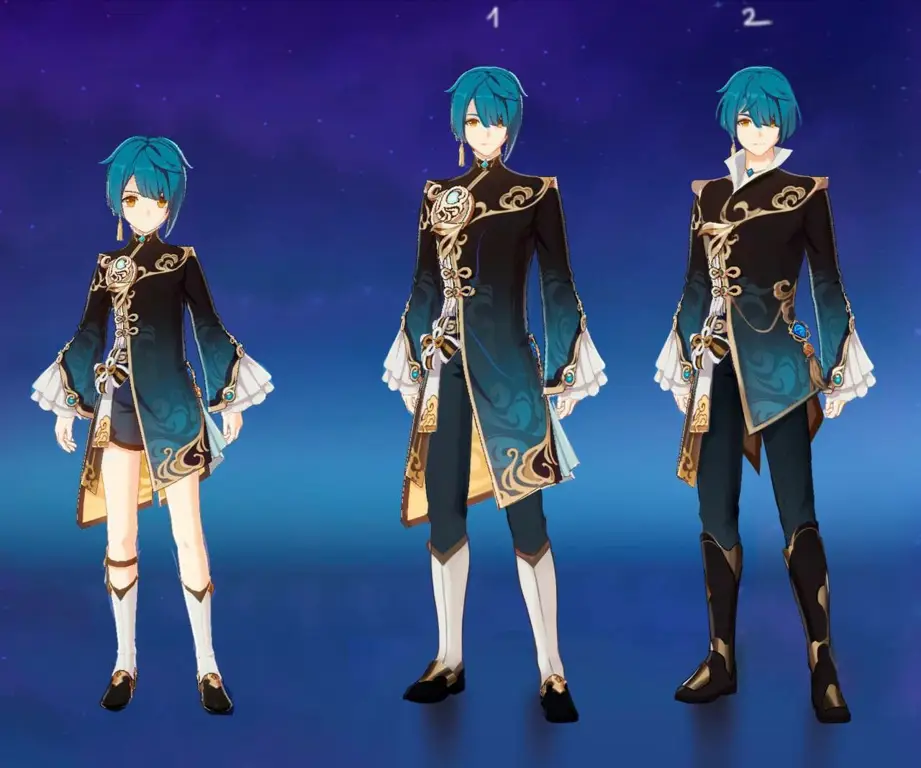 Desain karakter anime dengan pose seksi