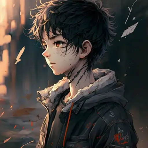 Gambar anime laki-laki aesthetic