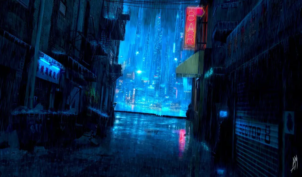 Contoh latar belakang anime Latarr belakang pemandangan anime