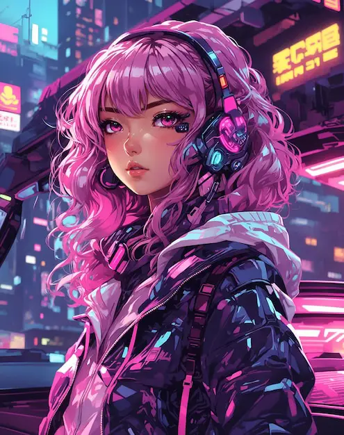 Wallpaper Anime Cyberpunk Keren Gambar wallpaper anime cyberpunk