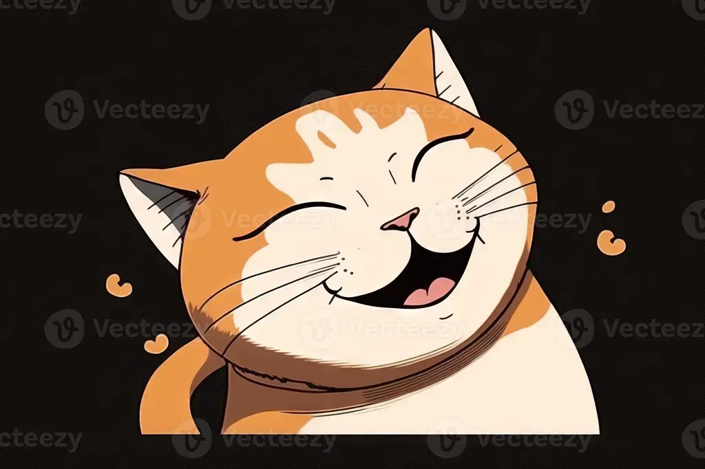 Kucing Anime dengan Ekspresi Kocak Gambar anime kucing dengan ekspresi lucu