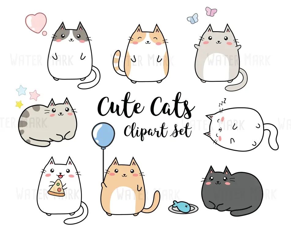 Eksplorasi Gaya Kawaii Seni gambar kucing kawaii yang imut
