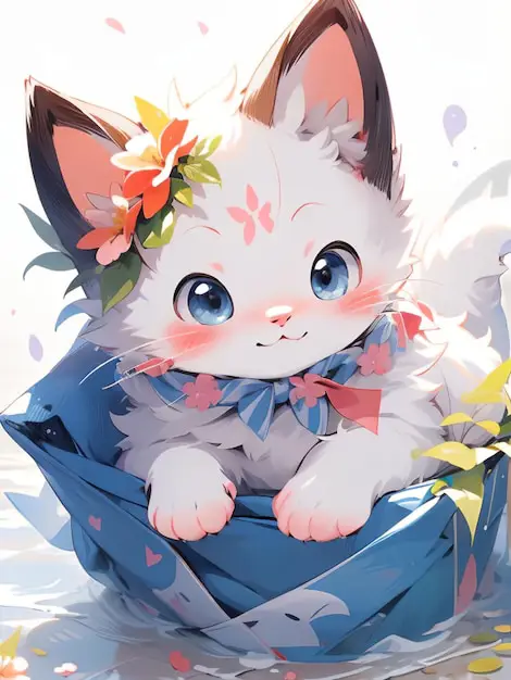 Menciptakan Ilustrasi yang Menarik Ilustrasi gambar anime kucing