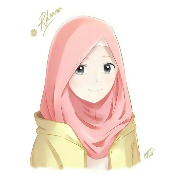 Anime Cewek Berhijab dengan Aura Kuat Gambar anime cewek berhijab dengan aura kuat dan percaya diri