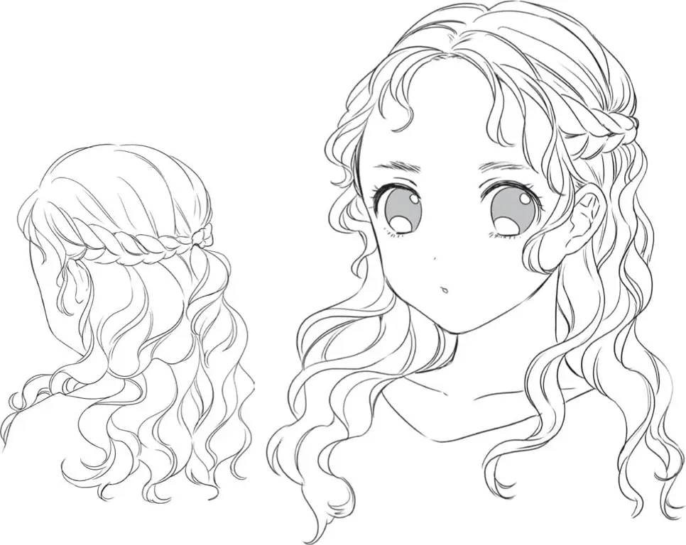 Inspirasi Rambut Panjang Bergelombang dari Anime Gambar anime rambut panjang bergelombang