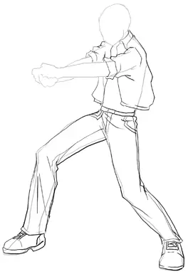 Gambar Anime dengan Pose Aksi Menarik Gambar pose aksi anak laki-laki anime