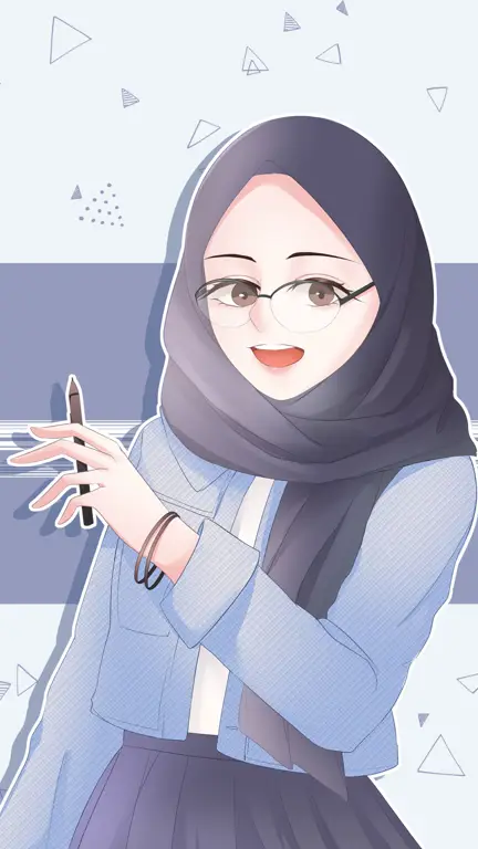 Wanita Berhijab Kuat dalam Anime Gambar anime wanita berhijab yang kuat dan tangguh