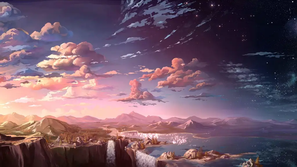 Wallpaper Anime Pemandangan Gambar wallpaper anime pemandangan