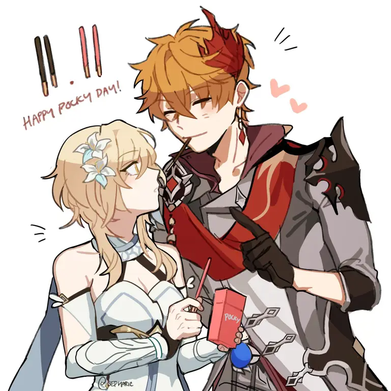 Gambar fanart pasangan anime