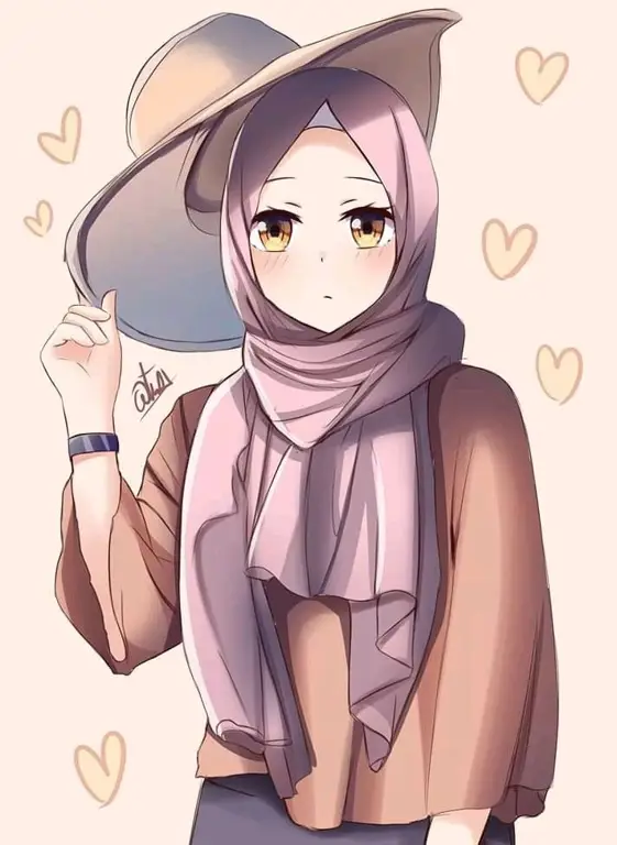 Anime Islami: Karakter Imut dan Menarik Gambar gadis anime Islami yang imut