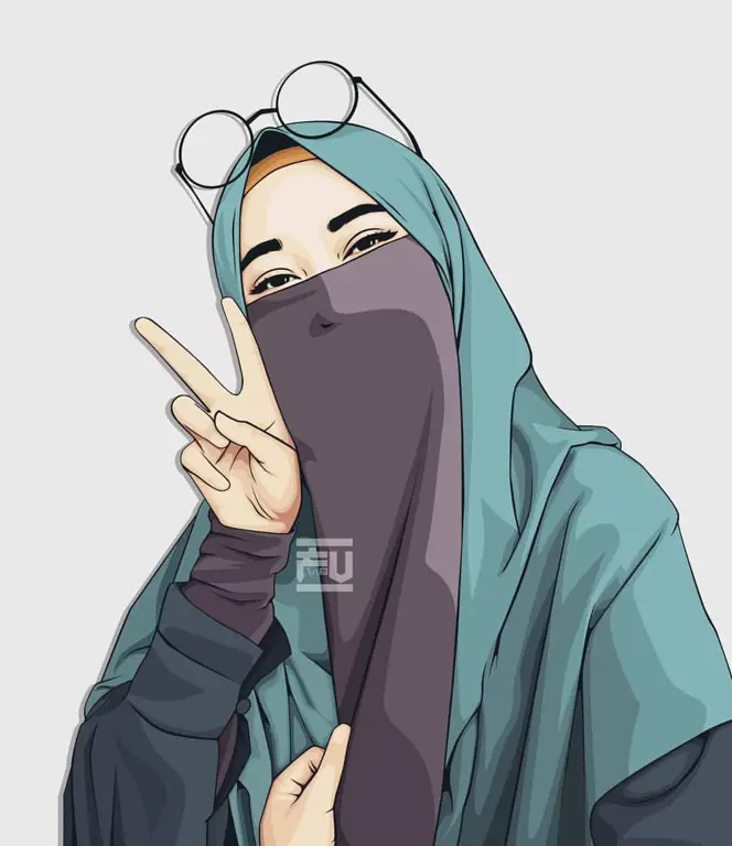 Gambar Anime Jilbab: Tampil Stylish dengan Hijab
