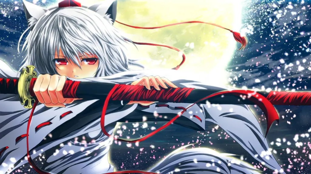 Samurai Anime Gambar anime laki-laki dengan pedang katana