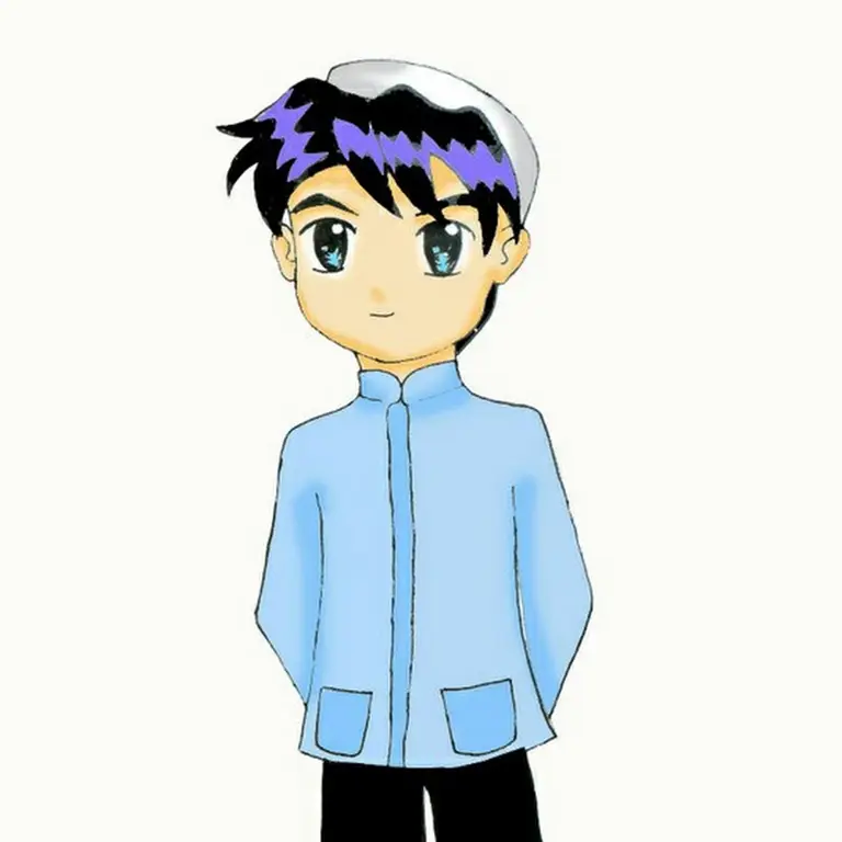 Ukhuwah Islamiyah Gambar anime santri sedang belajar bersama