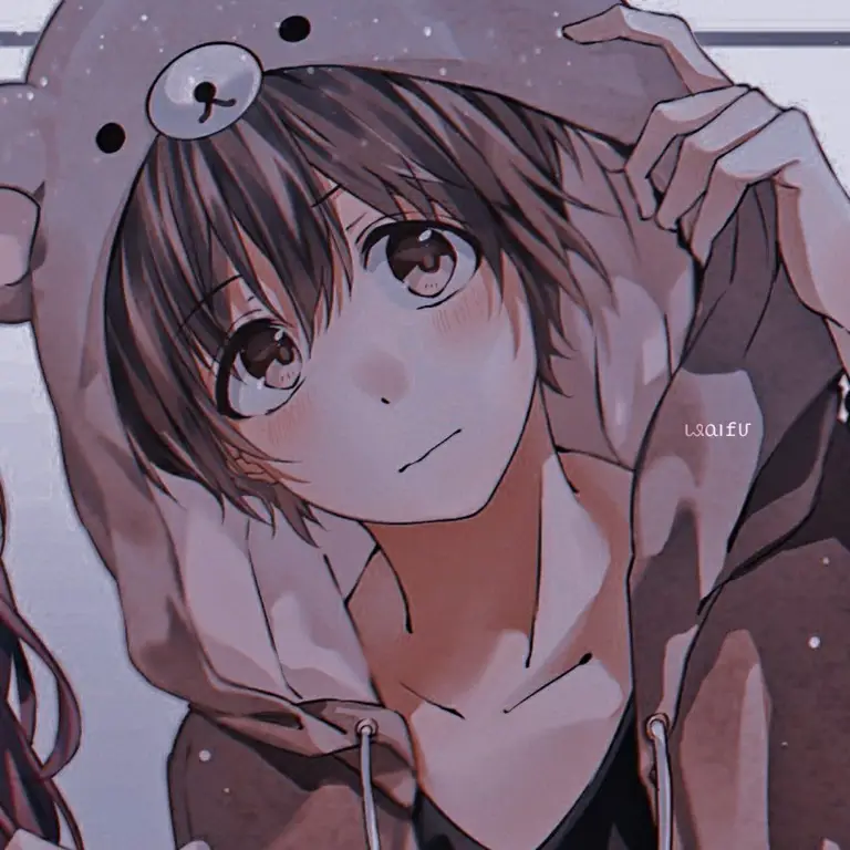 Gambar Pasangan Anime Setengah Badan Gambar ilustrasi pasangan anime setengah badan dengan latar belakang yang romantis