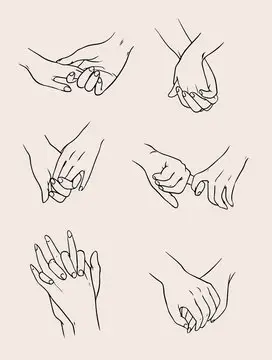 Gambar Anime Tangan Love: Romantis Gambar pasangan anime bergandengan tangan yang romantis